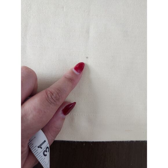 Nwt Sezane Loulou Trousers Ecru Cream High Rise Wide Legs Size 40/Us 8 Read Pls - Picture 12 of 12